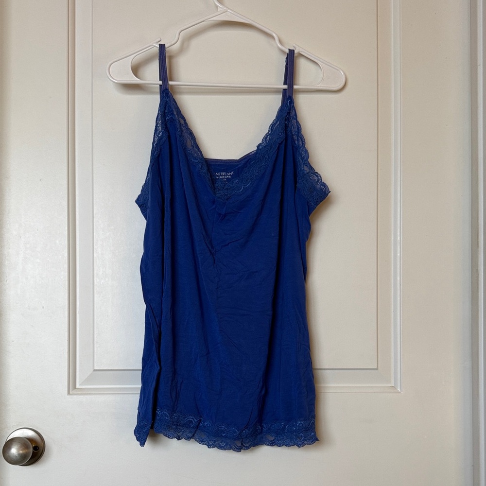 Lane Bryant Royal Blue Lace Cami